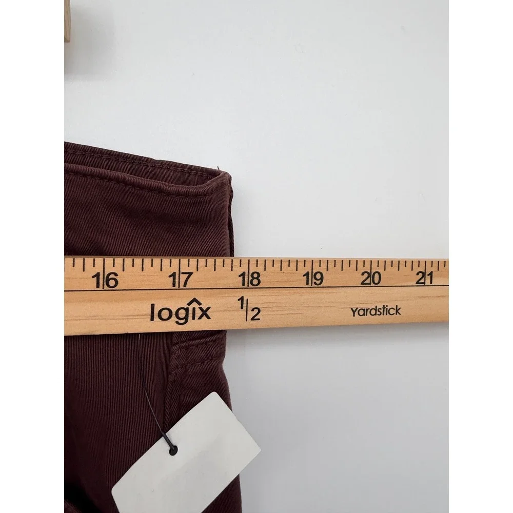 Mavi Jake Slim Leg Pants Mens 34x32 Brick Twill NWT Red Brown Jeans